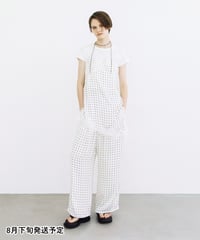 ドットアシメチュニック&ドットワイドパンツ【WCJ-SP-016WHT/WCJ-SP-021WHT】※8月下旬発送予定