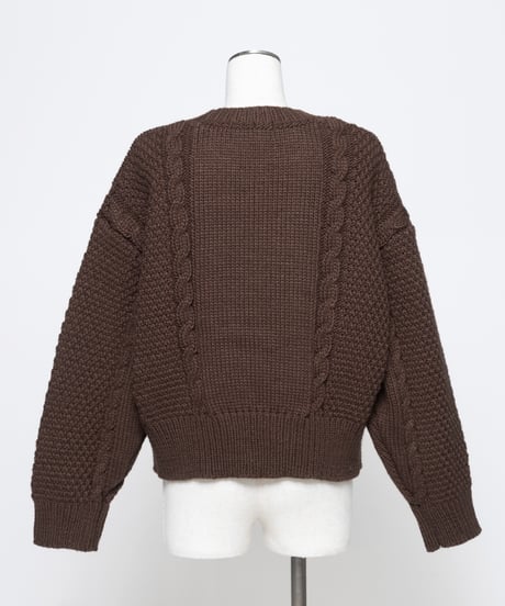 Disney / Face knit pullover【WCJ-TD-048BRN】※11月上旬発売予定