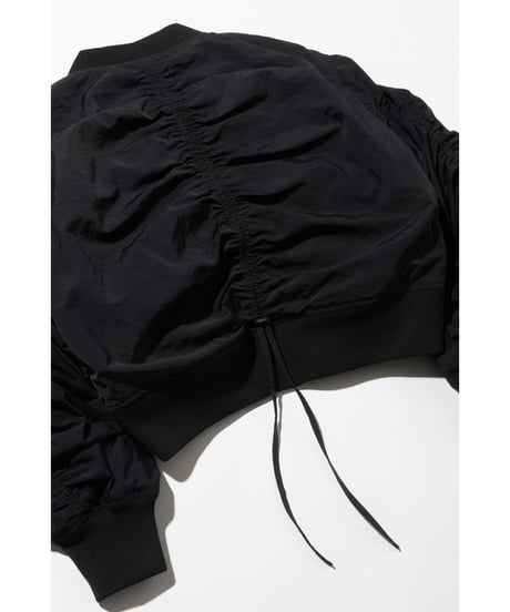 【撥水】ショートポケットMA-1【WCJ-SP-009BLK】※10月上旬発送予定