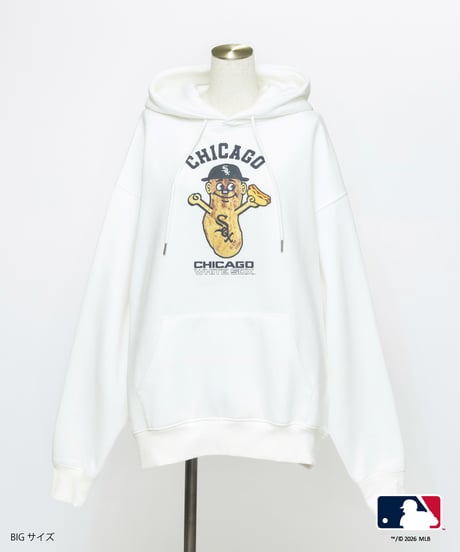 MLB HOODIE(シカゴ・ホワイトソックス)【WCJ-GC-058WHT-CWS】※8月上旬～中旬発送予定