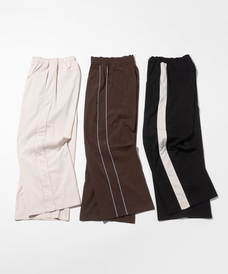 トラックワイドパンツ【WCJ-SP-022BLK】※9月上旬発送予定