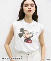 Disney / ビジューノースリーブTEE【WCJ-NA-063WHT】※8月上旬～中旬発売予定