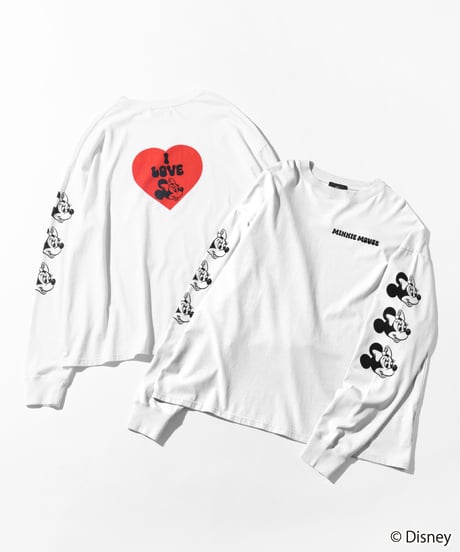 Disney / I LOVE LS TEE(ミニー)【WCJ-TD-049WHT02】※10月13日以降順次発送予定