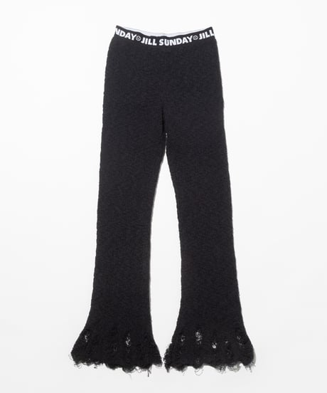ニットフレアパンツ【WCJ-MF-001BLK】※10月中旬発送予定