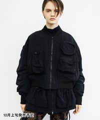 【撥水】ショートポケットMA-1【WCJ-SP-009BLK】※10月上旬発売予定