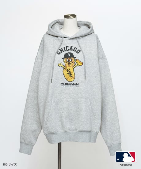 MLB HOODIE(シカゴ・ホワイトソックス)【WCJ-GC-058GRY-CWS】※8月上旬～中旬発送予定