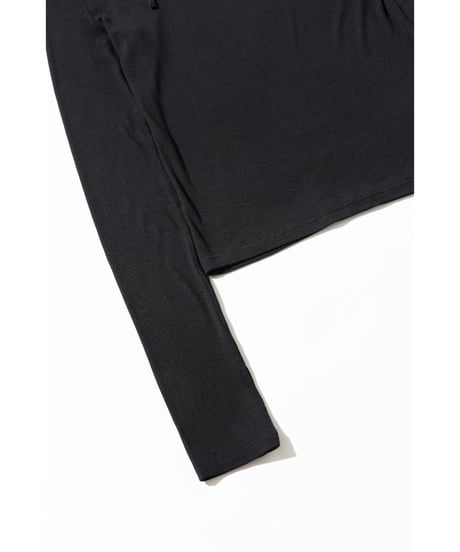リブフーディTOPS【WCJ-SP-032BLK】