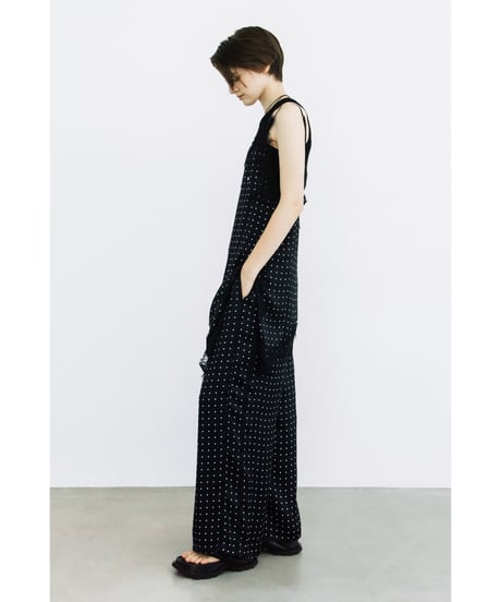 ドットワイドパンツ【WCJ-SP-021BLK】