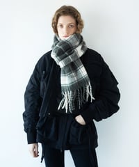 チェックマフラー【WCJ-TK-002GRY】