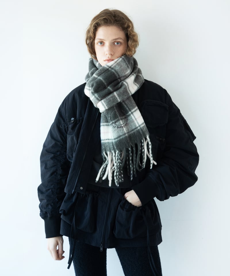 チェックマフラー【WCJ-TK-002GRY】 | WCJ OFFICIAL WEB STORE