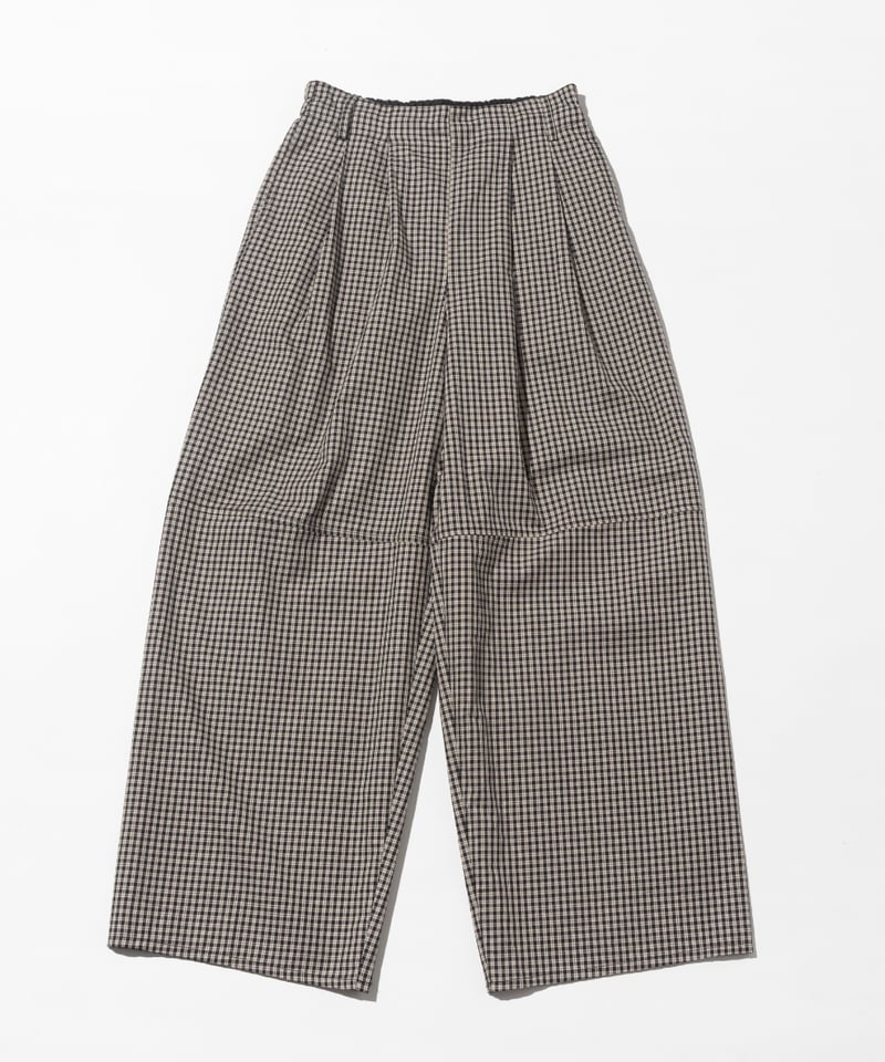 チェックワイドパンツ【WCJ-PP-132BLK】 | WCJ OFFICIAL WEB STORE