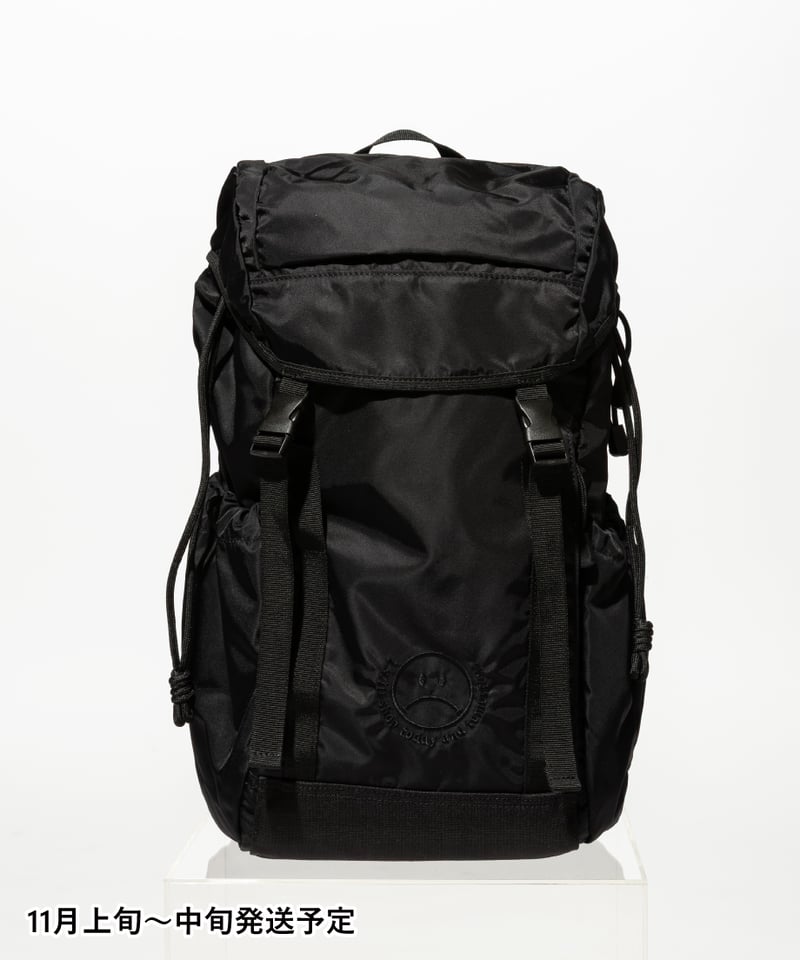 撥水】フラップバックパック【WCJ-MP-040BLK】※11月上旬～中旬発送予定