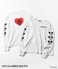 Disney / I LOVE LS TEE(ミッキー)【WCJ-TD-049WHT01】※10月13日以降順次発送予定