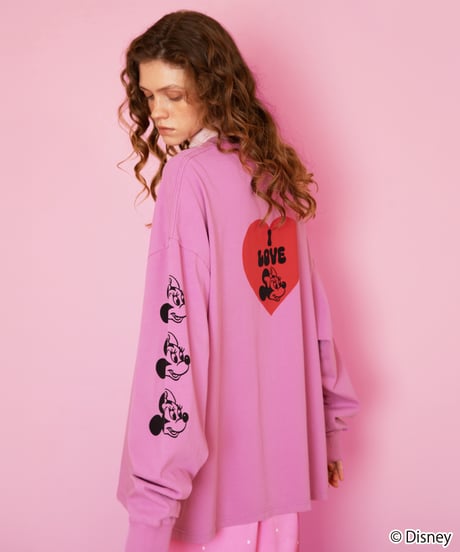 Disney / I LOVE LS TEE(ミニー)【WCJ-TD-049PNK02】※10月13日以降順次発送予定