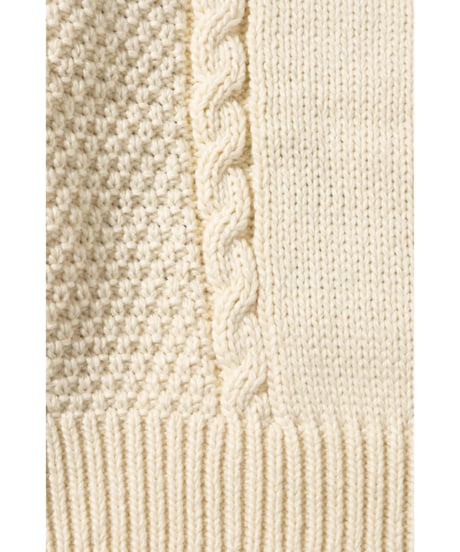 Disney / Face knit pullover【WCJ-TD-048IVO】※11月上旬発売予定