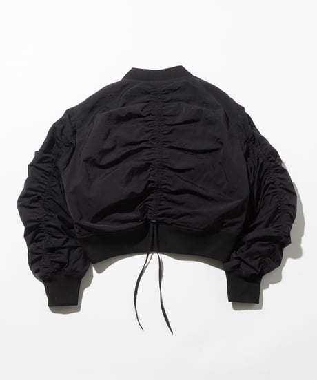 【撥水】ショートポケットMA-1【WCJ-SP-009BLK】※10月上旬発送予定