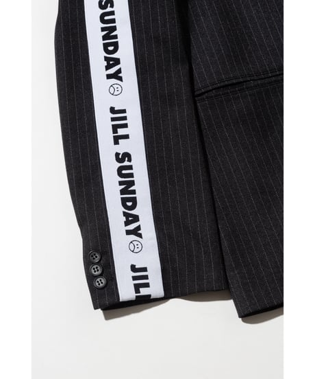 ストライプジャケット＆ストライプワイドパンツ【WCJ-SP-019BLK/WCJ-SP-024BLK】※11月上旬発送予定
