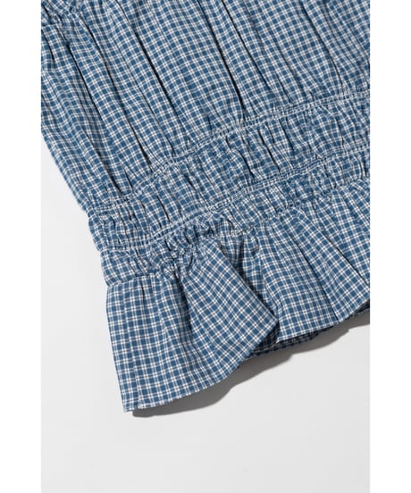 チェックTOPS＆チェックワイドパンツ【WCJ-PP-144BLU/WCJ-PP-132BLU】