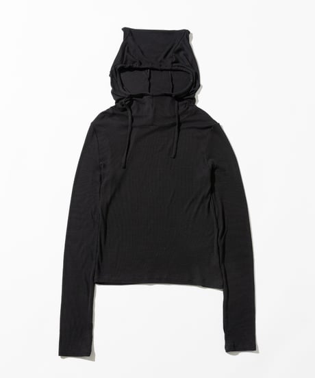 リブフーディTOPS【WCJ-SP-032BLK】