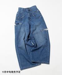 ビジューデニムパンツ【WCJ-GM-029BLU】※11月中旬発売予定