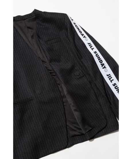 ストライプジャケット＆ストライプワイドパンツ【WCJ-SP-019BLK/WCJ-SP-024BLK】※11月上旬発送予定