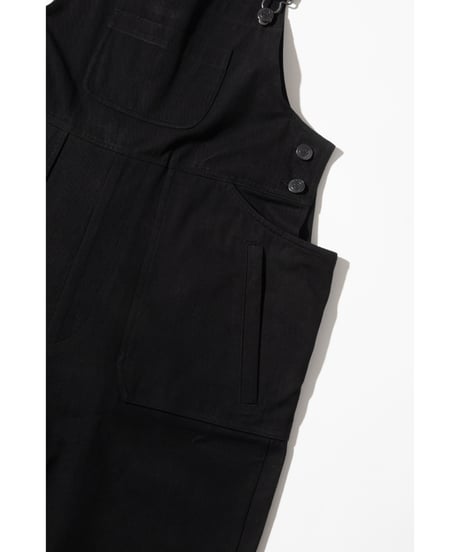 ワイドポケットサロペット【WCJ-SP-007BLK】