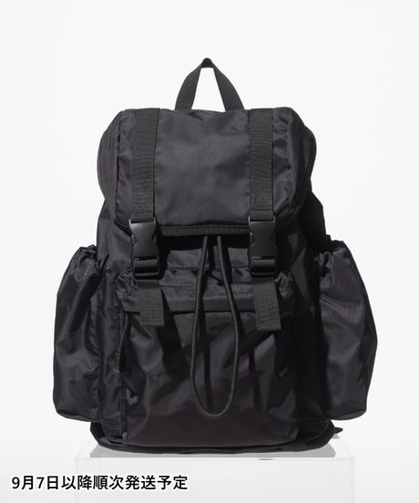 【撥水】フロントポケット付きバックパック【WCJ-MP-043BLK】※9月7日以降順次発送予定