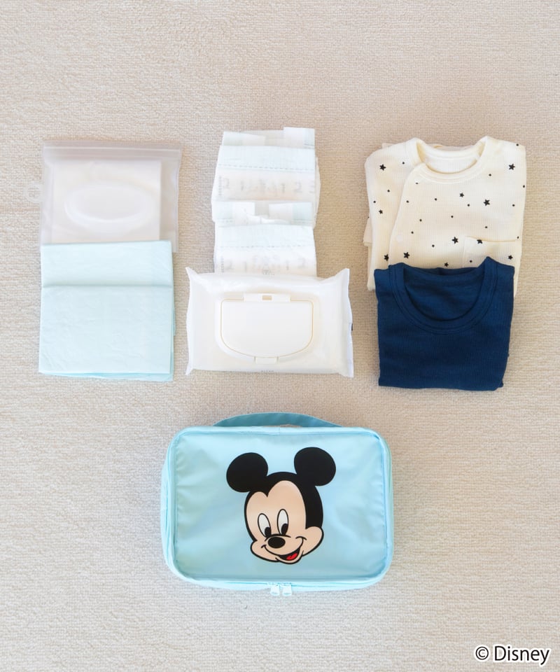 撥水】Disney / マルチポーチ(ミッキー)【WCJ-TD-054BLU01】※12月中