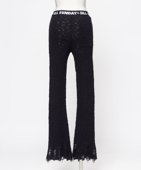 ニットフレアパンツ【WCJ-MF-001BLK】※10月中旬発送予定