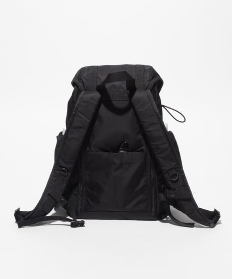 【撥水】フロントポケット付きバックパック【WCJ-MP-043BLK】※9月7日以降順次発送予定