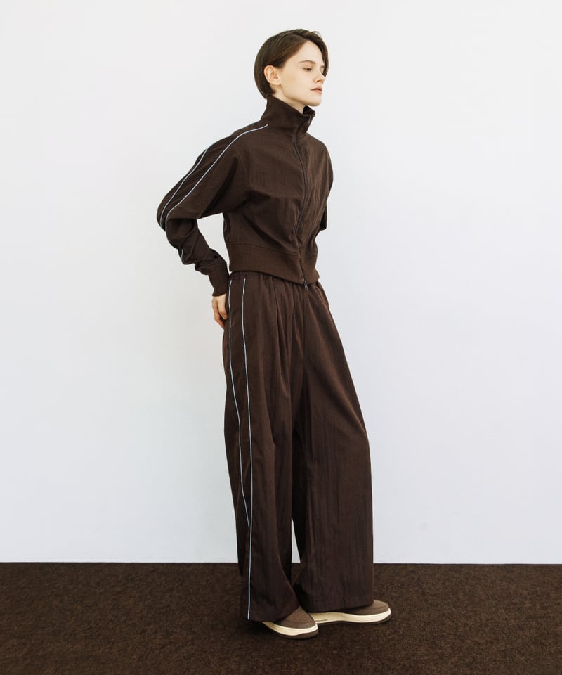 トラックワイドパンツ【WCJ-SP-022BRN】※9月上旬発送予定 | WCJ OFFICI