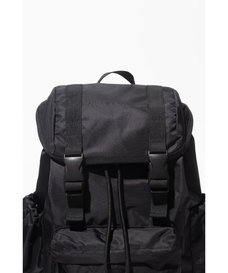 【撥水】フロントポケット付きバックパック【WCJ-MP-043BLK】※9月7日以降順次発送予定