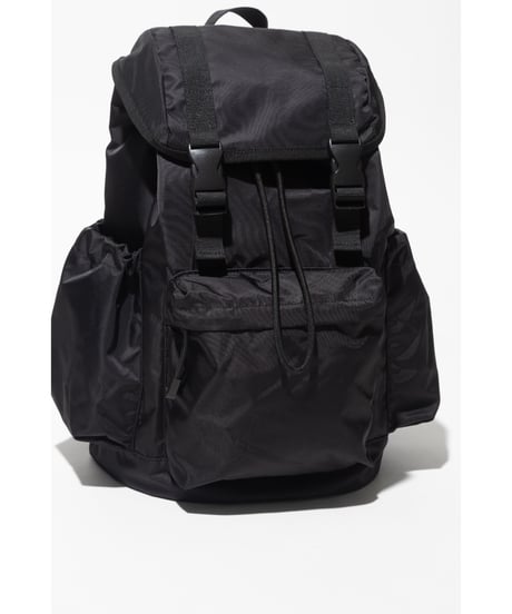 【撥水】フロントポケット付きバックパック【WCJ-MP-043BLK】※9月7日以降順次発送予定