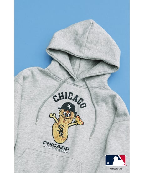 MLB HOODIE(シカゴ・ホワイトソックス)【WCJ-GC-058GRY-CWS】※8月上旬～中旬発送予定