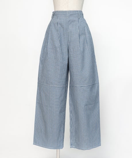 チェックTOPS＆チェックワイドパンツ【WCJ-PP-144BLU/WCJ-PP-132BLU】