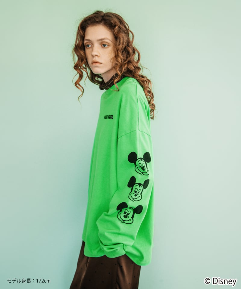 WCJ Disney / I LOVE LS TEE ロンT 新品未使用 Disney / I LOVE LS TEE(ミッキー)【WCJ-TD-049GRN01】※1