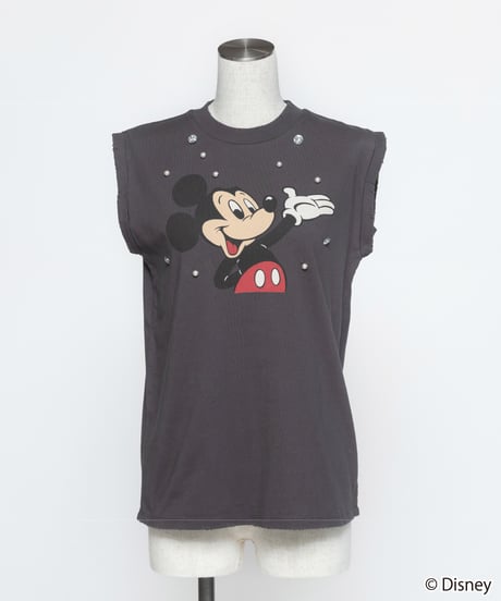 Disney / ビジューノースリーブTEE【WCJ-NA-063BLK】※8月上旬～中旬発売予定