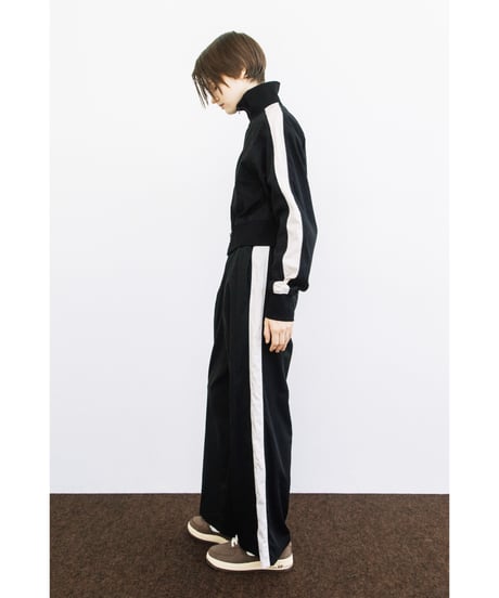 トラックワイドパンツ【WCJ-SP-022BLK】※9月上旬発送予定