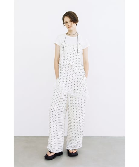 ドットワイドパンツ【WCJ-SP-021WHT】