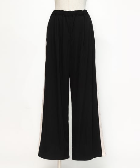 トラックワイドパンツ【WCJ-SP-022BLK】※9月上旬発送予定
