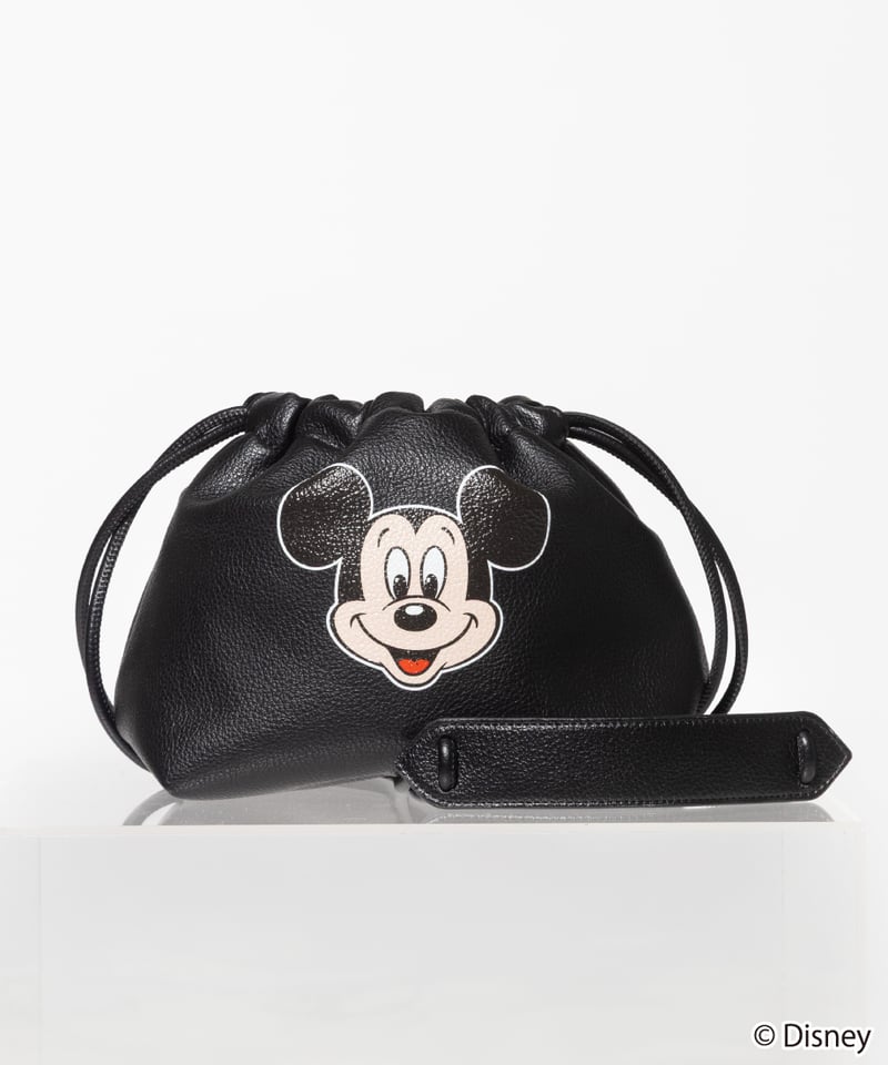 Disney / DRAWSTRING BAG(ミッキー)【WCJ-TD-052BLK01A】