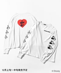 Disney / I LOVE LS TEE(ミニー)【WCJ-TD-049WHT02】※12月上旬～中旬発売予定