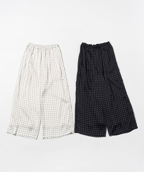 ドットワイドパンツ【WCJ-SP-021WHT】※8月下旬発送予定