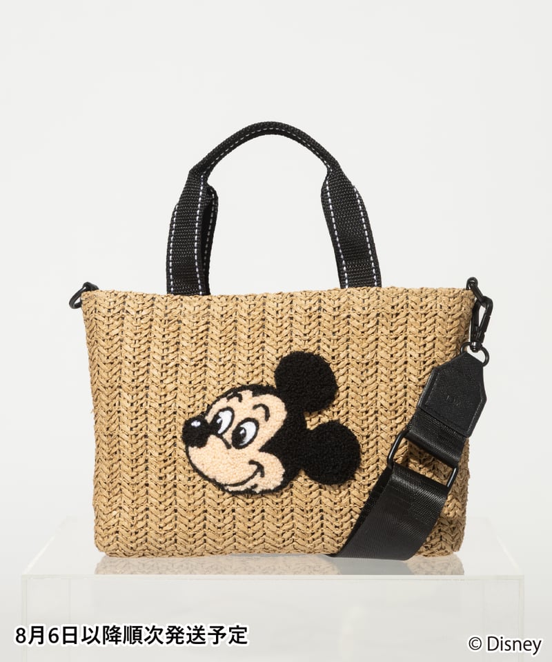WCJ ミッキーかごバッグ 新品 Disney / カゴバッグ【WCJ-KI-004BEG】 ※8月6日以降順次発送予定 | W