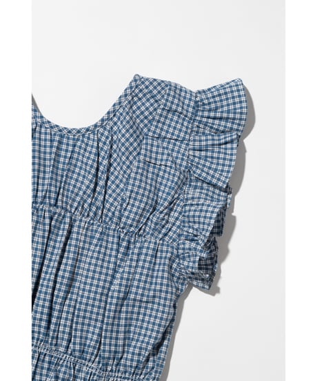 チェックTOPS＆チェックワイドパンツ【WCJ-PP-144BLU/WCJ-PP-132BLU】