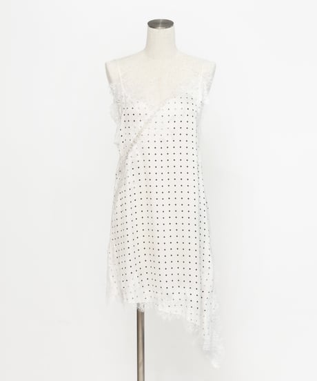 ドットアシメチュニック【WCJ-SP-016WHT】
