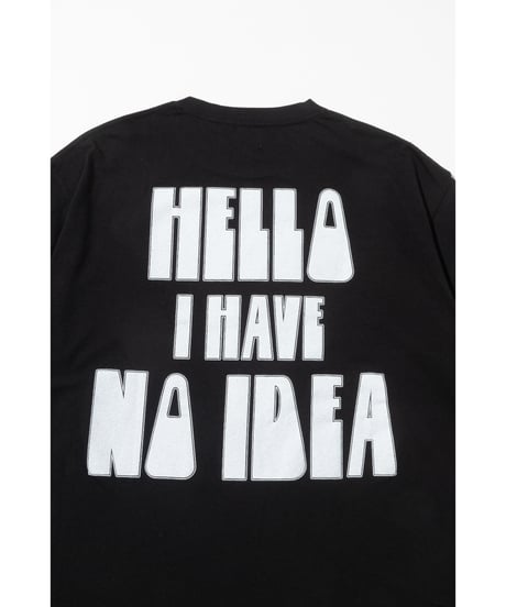 I HAVE NO IDEA TEE【WCJ-TC-145BLK】