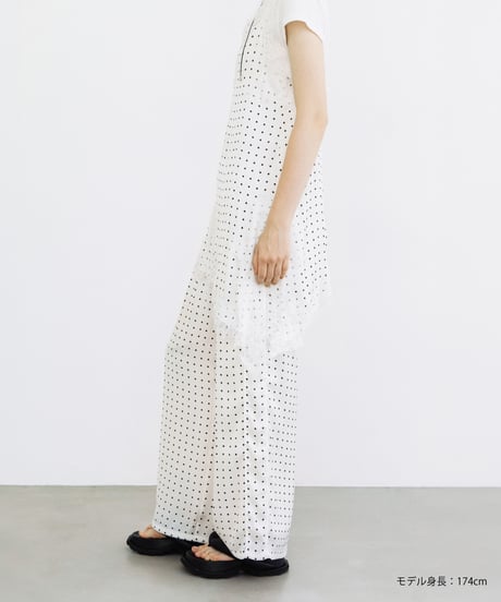 ドットワイドパンツ【WCJ-SP-021WHT】