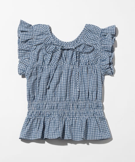 チェックTOPS＆チェックワイドパンツ【WCJ-PP-144BLU/WCJ-PP-132BLU】