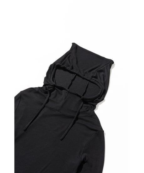 リブフーディTOPS【WCJ-SP-032BLK】